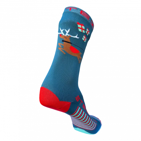 SANTA’S SLEIGH RUNNING SOCKS ¾ LENGTH - Image 3