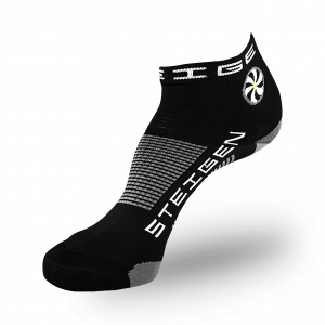 Black Running Socks ¼ Length