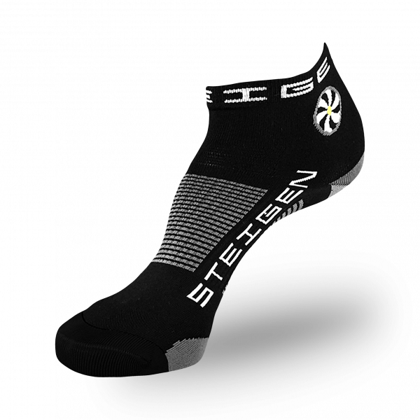 Black Running Socks ¼ Length
