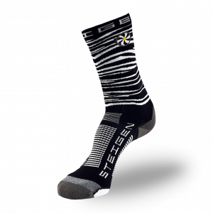 Zebra Running Socks ¾ Length