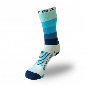 Fading Blue Running Socks ¾ Length